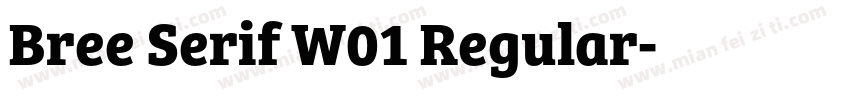 Bree Serif W01 Regular字体转换